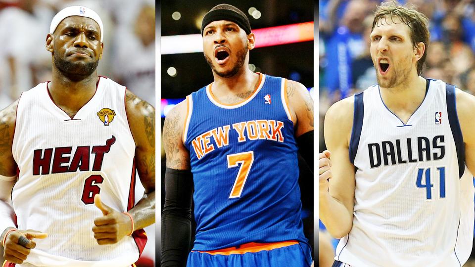 LeBron James, Carmelo Anthony dan Dirk Nowitzki - INDOSPORT